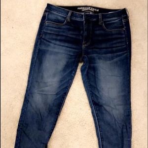 AE dark wash jegging